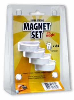MagPaint supermagneet wit 4 stuks