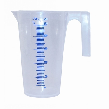 Pressol maatbeker kunststof blank doorzichtig 250 ml