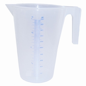 Pressol maatbeker kunststof blank doorzichtig 2 liter