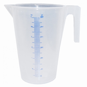 Pressol maatbeker kunststof blank doorzichtig 3 liter