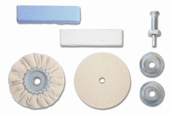 KWB Polijstset special, 5-delig (blauw / wit)