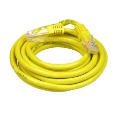 Patch kabel RJ45 0.6 meter, kleur: geel