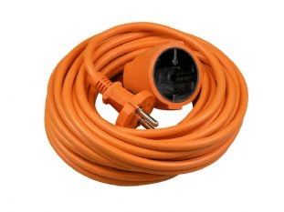 Verlengkabel 10 meter 2x1mm H05VV oranje