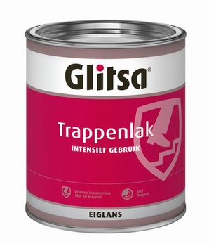Glitsa Trappenlak, Intensief gebruik, Eiglans, 0,75 Liter.