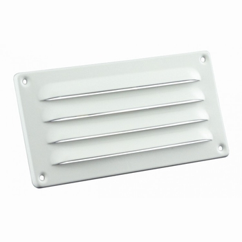Nedco schoepenrooster aluminium 180 x 90 mm wit.