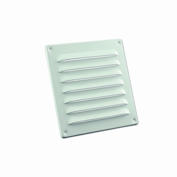 Nedco schoepenrooster aluminium 160 x 160 mm wit.