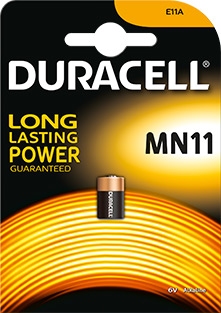 Duracell MN11 alkaline 6V blister batterij.