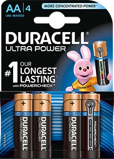 Duracell Ultra Power duralock AA batterij 4 stuks.