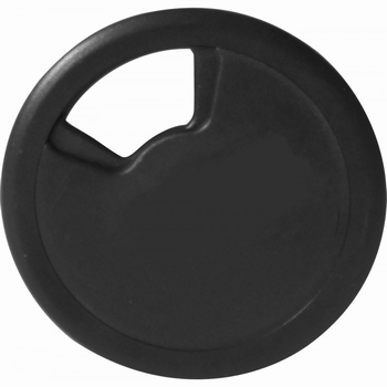 Kabeldoorvoer kunststof zwart 60 mm.