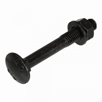 Blackline slotbout M8 x 60 mm moer + ring zwart (5x)