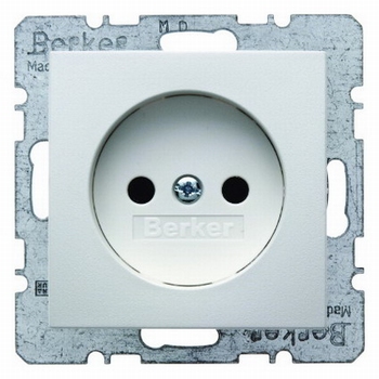 Berker, WCD Z. RA 1-voudig inbouw wit/wit
