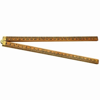 Schuil duimstok palmhout hout 1 m 4-delig