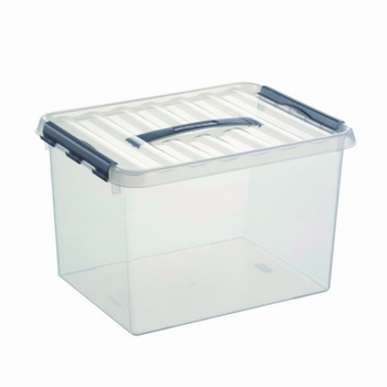 Sunware Q-line opbergbox transparant 22 l