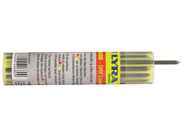 Lyra DRY stiftjes zwart, 12 st. (2B).