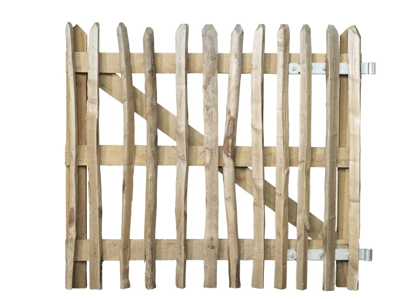 Poort, eiken/kastanje 90x100 cm.
