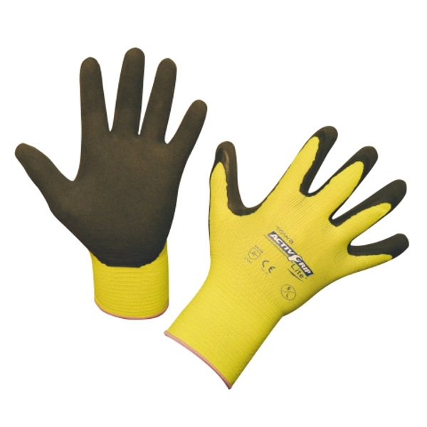 Handschoen geel, Keron *ActivGripLite* maat 7 (S).