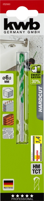 KWB HARDCUT granietboor, 3,0mm (groen).