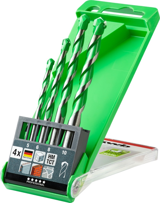 KWB HARDCUT granietboor set, 5.0-6.0-8.0-10mm (groen).