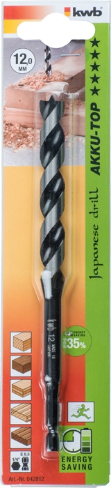 KWB, AKKU-TOP, Japanse slangenboor, Diameter: 18 mm.