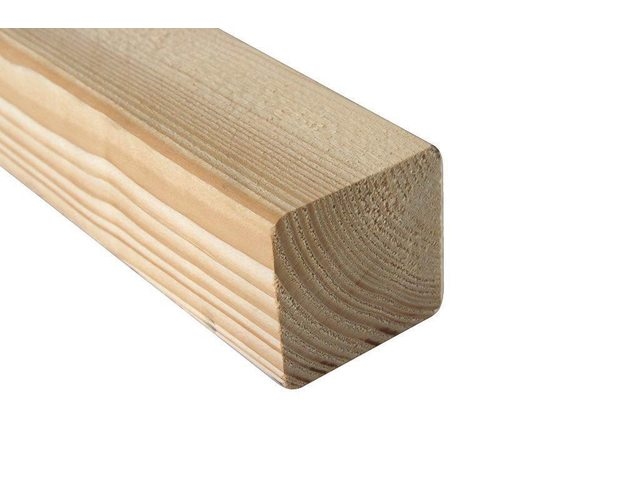 Vuren geschaafd 45 x 45 mm, Lengte: 300 cm.