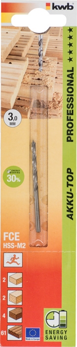 KWB AKKU-TOP, FCE hardhoutboren, Diameter: 5,0 mm.