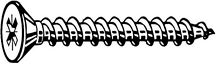 (ELVZ) Verzonken spaanplaatschroef 4,5 X 45 MM (200 stuks)