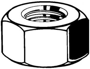 (ELVZ) Zeskantmoer M6 (250 stuks)