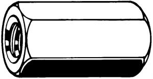 (ELVZ) Zeskantverbindingsmoer M14 (25 stuks)