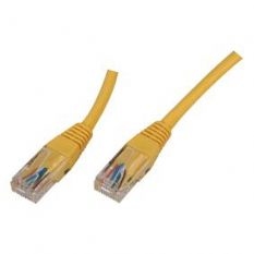 Patch kabel RJ45 0.6 meter, kleur: geel