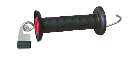 AKO Poortgreep zwart verzinkt + Litzclip lintverbinder 20mm.