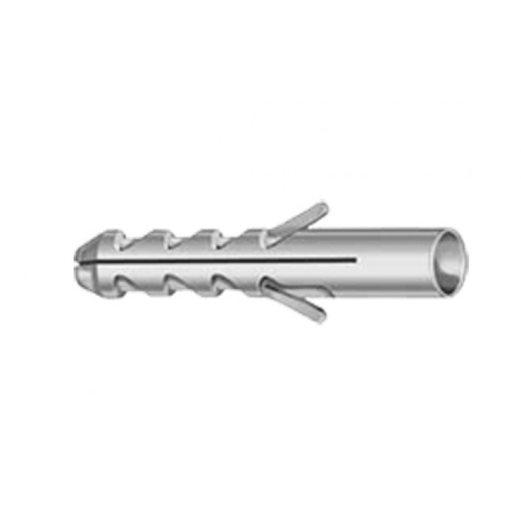 Alldubel plug nylon 6 mm grijs 100 stuks.