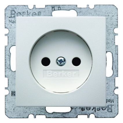 Berker, WCD Z. RA 1-voudig inbouw wit/wit