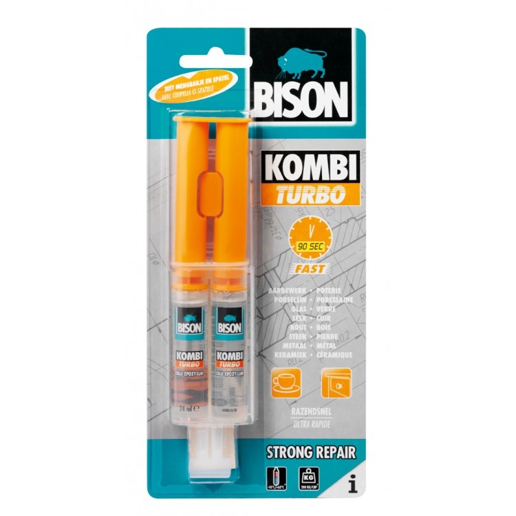 Bison 2-componentenlijm Kombi Turbo 24 ml