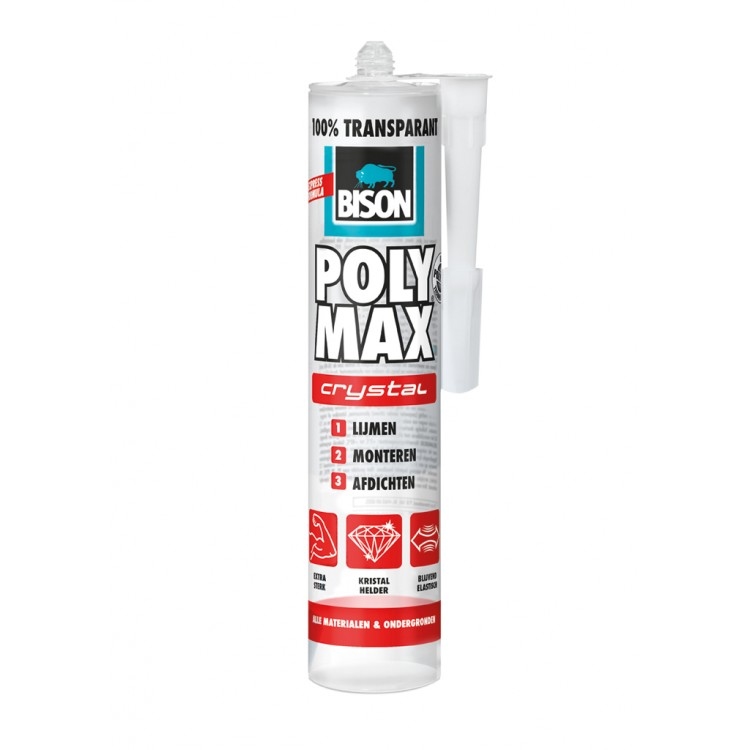Bison Poly Max Crystal Express 300 g transparant