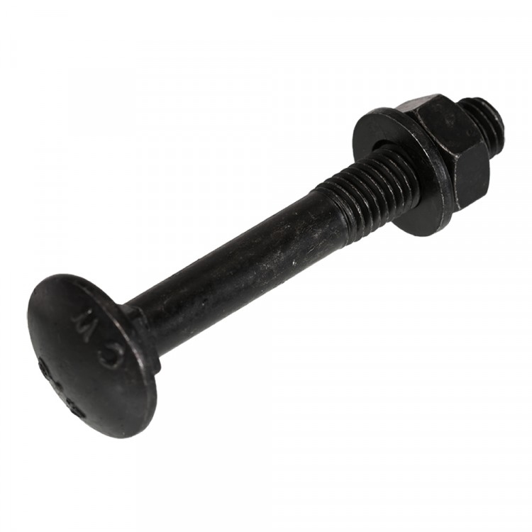 Blackline slotbout M8 x 60 mm moer + ring zwart (5x)