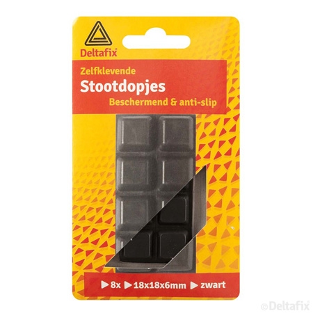 Deltafix, STOOTDOPJES zwart.