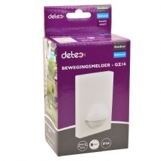 Detec, GZ16 Wall, bewegingsmelder, Wit, 180gr buiten.