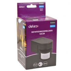 Detec, GZ20 bewegingsmelder, Zwart, 180gr buiten.