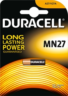 Duracell MN27 alkaline staaf 12V batterij.