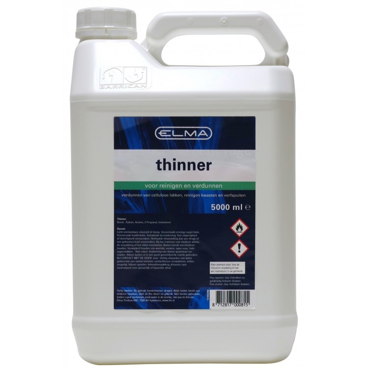Elma thinner-Tolueen 5 liter.