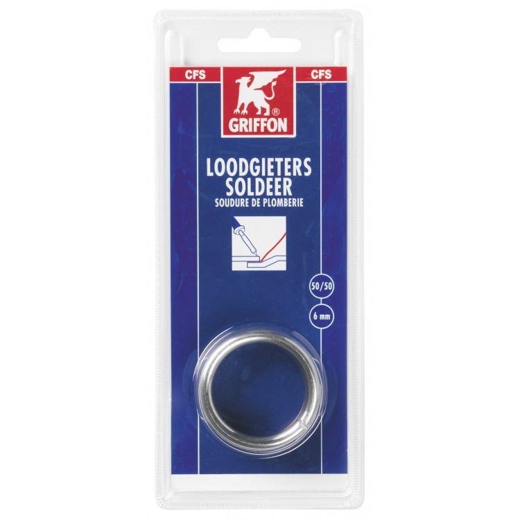 Griffon soldeerstaaf plat massief 50/50 6 mm 100 g