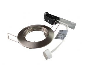 Inbouwspotje tbv 50mm halogeen vast, ALU geborsteld
