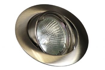 Inbouwspotje tbv 50mm halogeen wentel, ALU geborsteld.