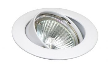Inbouwspotje tbv 50mm halogeen wentel, Wit.