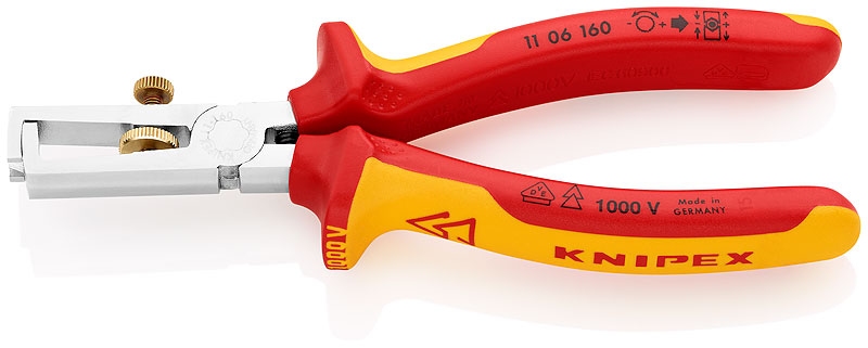 Knipex Afstriptang + veer comfort 160 mm VDE, (1106160).