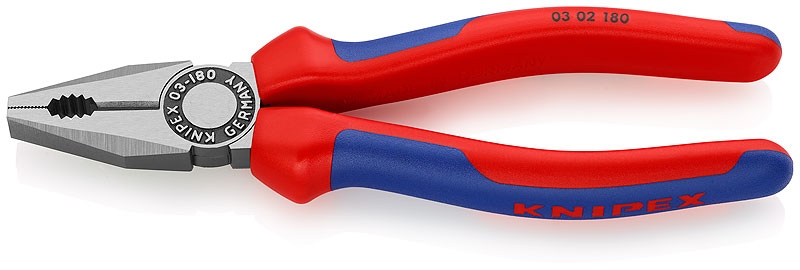 Knipex Kombi-tang gepolijst/comfort 180 mm, (0302180).