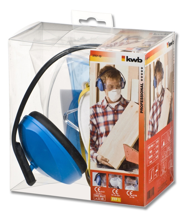 KWB, Veiligheidsset, Blauw, 3 delig
