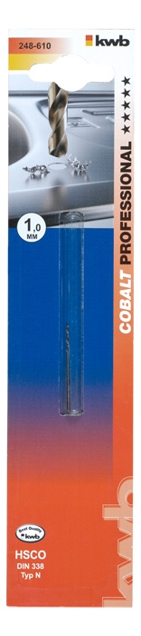 KWB KOBALT HSS-CO-spiraalboren, 3,5 mm.