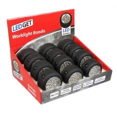 LedGet RONDO 24LED zaklamp, + haak + magneet