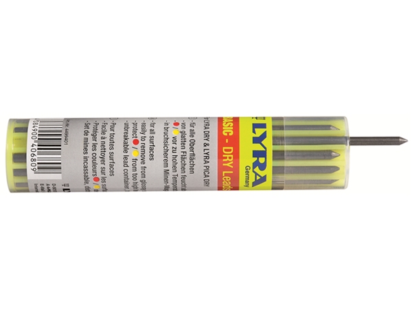 Lyra DRY stiftjes zwart, 12 st. (2B).